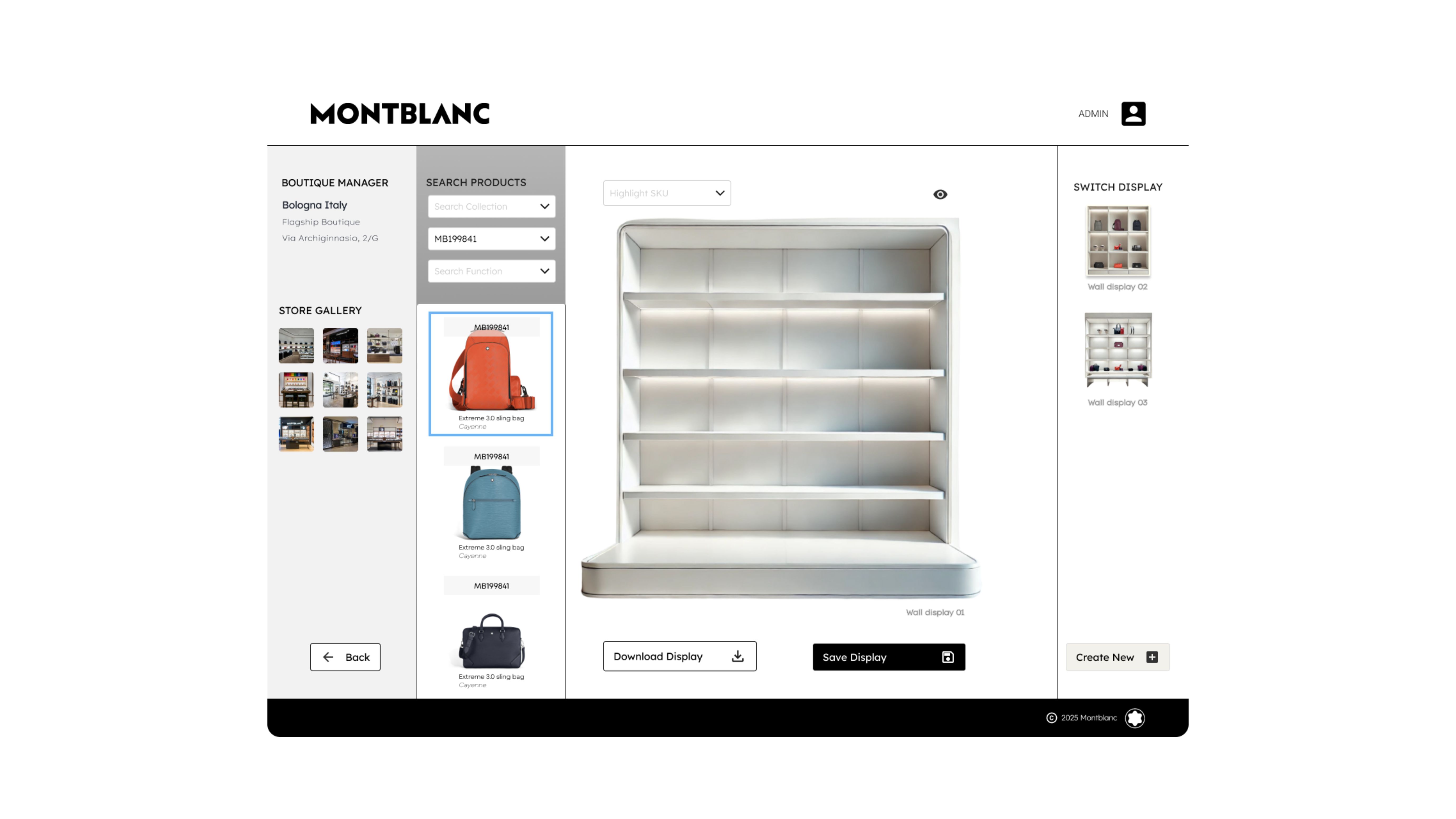Montblanc visualisation screen 6