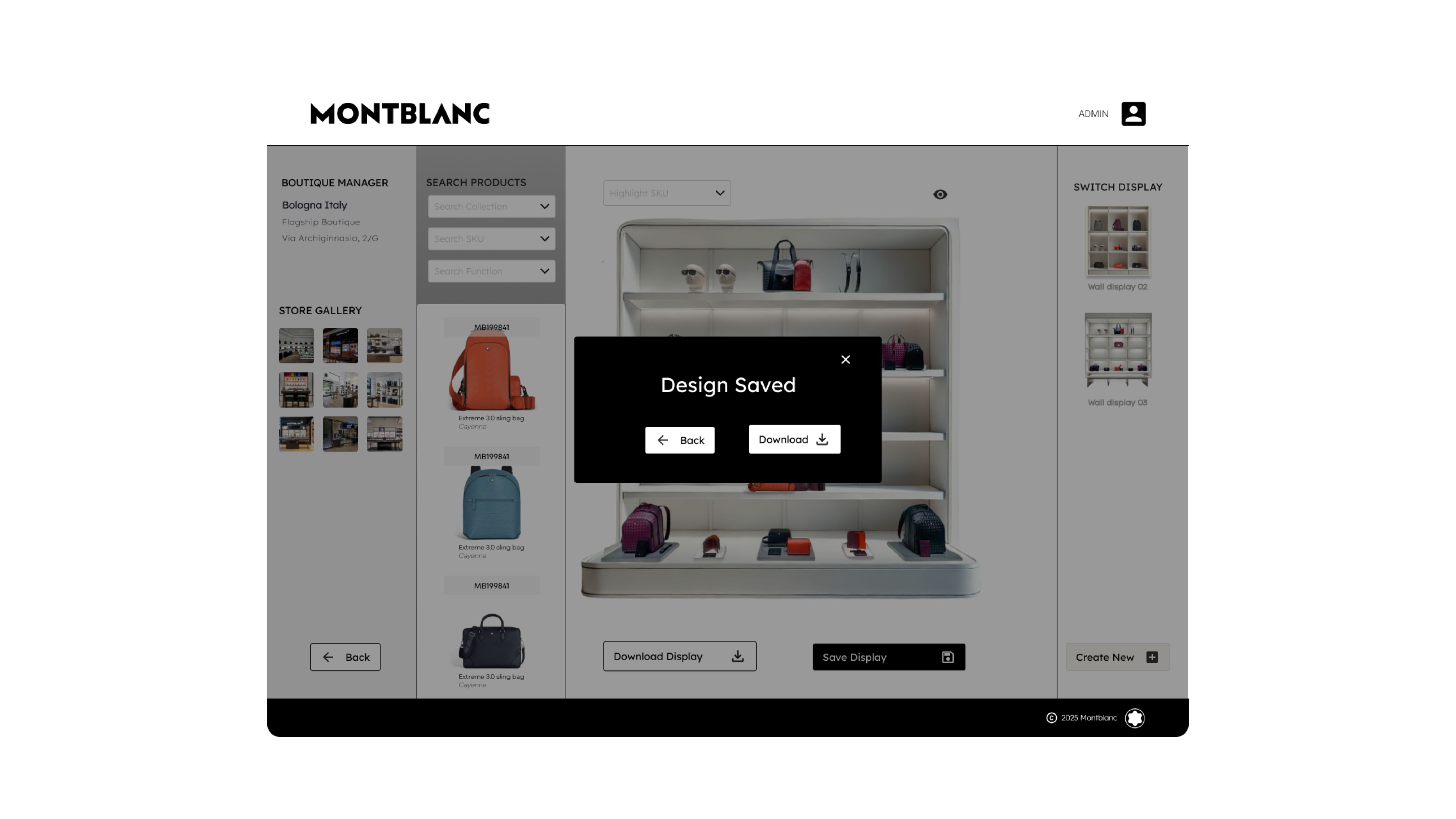 Montblanc visualisation screen 9